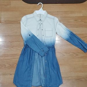 Girls button up dress